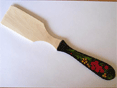 Деревянная лопатка для тефлоновых сковородок роспись традиционная